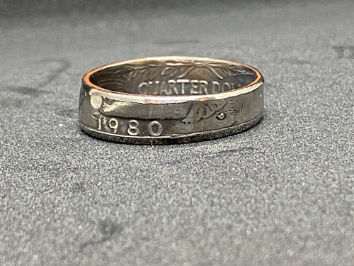 1980 Quarter Coin Ring