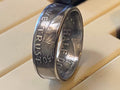Handcrafted Franklin Half Dollar Coin Ring