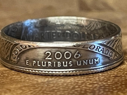 Silver State Quarter Coin Ring